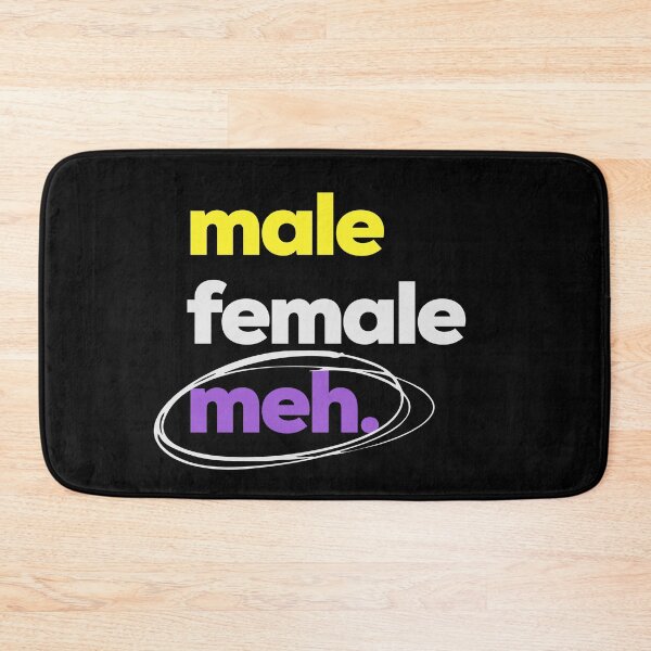 Item preview, Gender? meh. LGBTQ Nonbinary Pride designed and sold by Subtle Pride Shop.