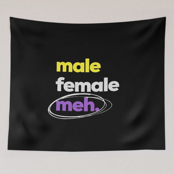 Item preview, Gender? meh. LGBTQ Nonbinary Pride designed and sold by Subtle Pride Shop.