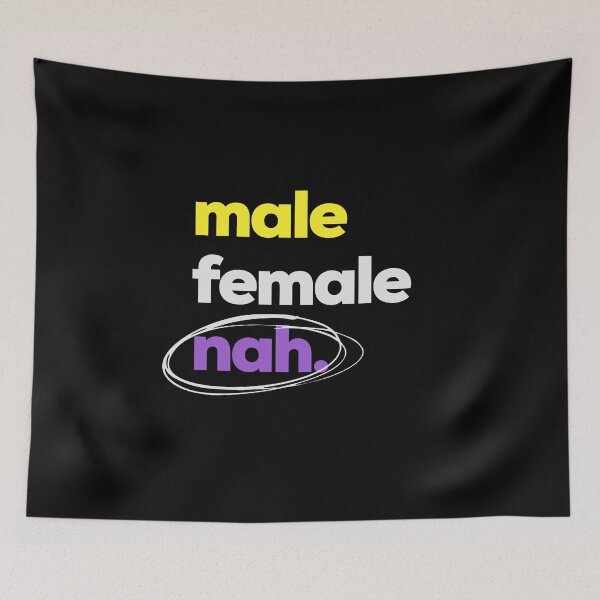 Item preview, Gender? Nah. LGBTQ Nonbinary Pride designed and sold by Subtle Pride Shop.