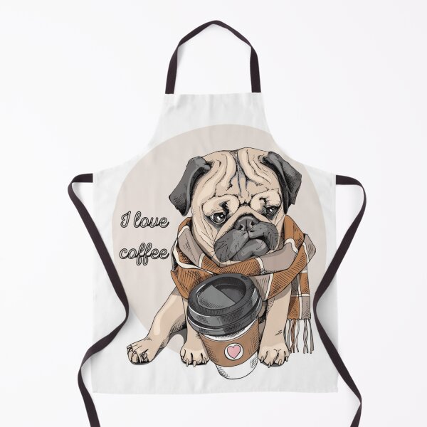 Item preview, I love coffee design for funny dog with coffee designed and sold by coolt-sherit.