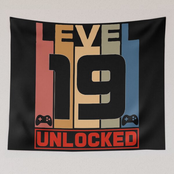 Item preview, Level 19 Unlocked - Born in 2002 Gaming - 19th Birthday Anniversary Video Game Father's Day Christmas Present. designed and sold by ALITOPRINCE.