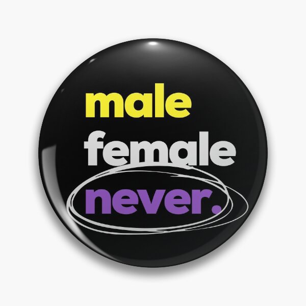 Item preview, Gender? Never. LGBTQ Nonbinary Pride designed and sold by Subtle Pride Shop.