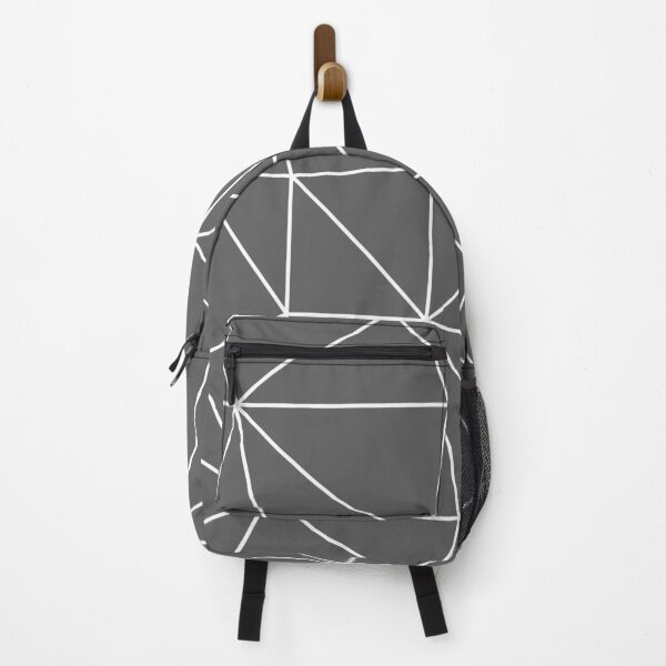 Item preview, Grey and White Modern Minimal Geometric Triangle Pattern Design designed and sold by patternsoup.