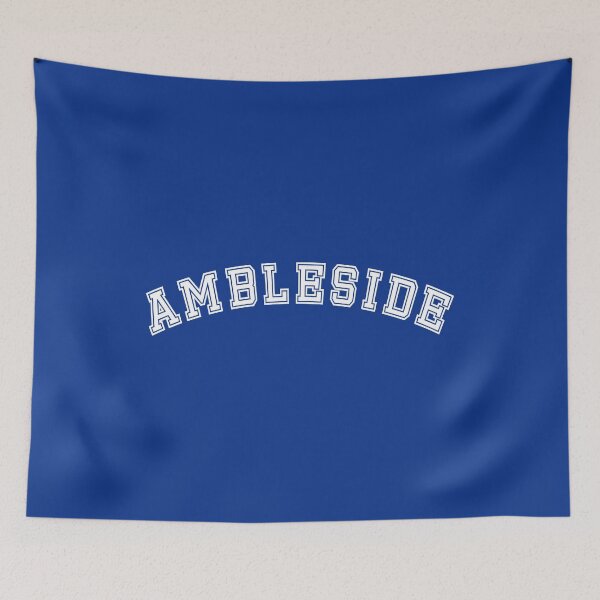 Item preview, Ambleside white text sporty retro Lake District design designed and sold by MiloHarris.
