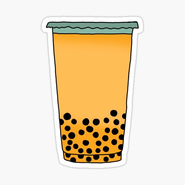 "Mango Boba" Sticker for Sale by MintyCocoa Redbubble