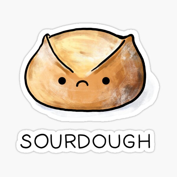 Minimalist Sourdough Sam Square Poster Print