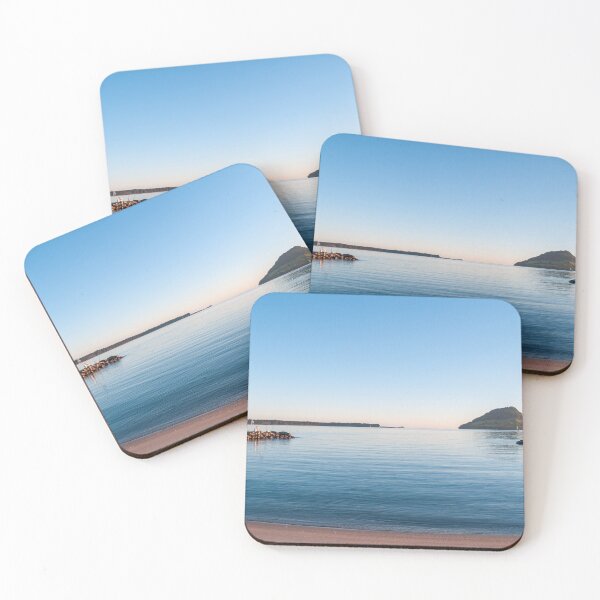 Item preview, Landmark Mount Maunganui on horizon across Tauranga harbour at sunrise  designed and sold by Brian Scantlebury.