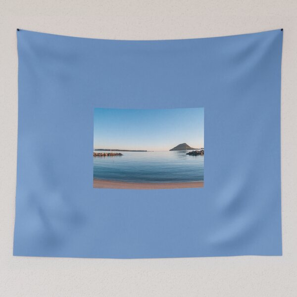 Item preview, Landmark Mount Maunganui on horizon across Tauranga harbour at sunrise  designed and sold by Brian Scantlebury.