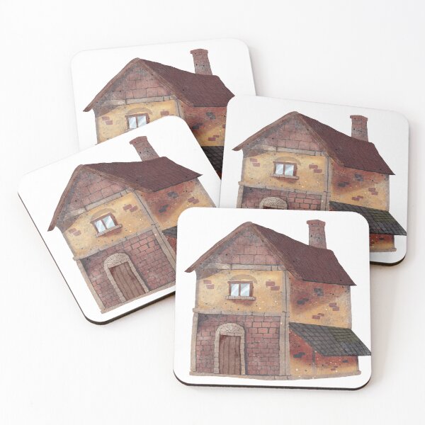 Item preview, Retro House Illustration designed and sold by The Artfiller.