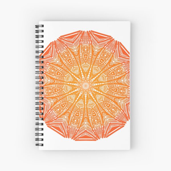 Orangen-Mandala Spiralblock