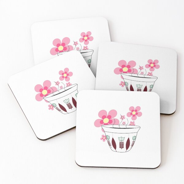 Item preview, Taza de café árabe oriental con flores rosas designed and sold by Shopper Stop.