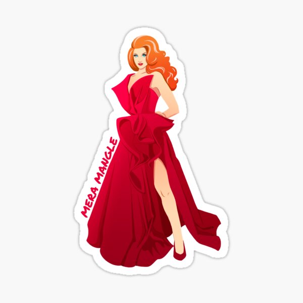 Mera Mangle: Wrapped in Red by @terryblas Sticker