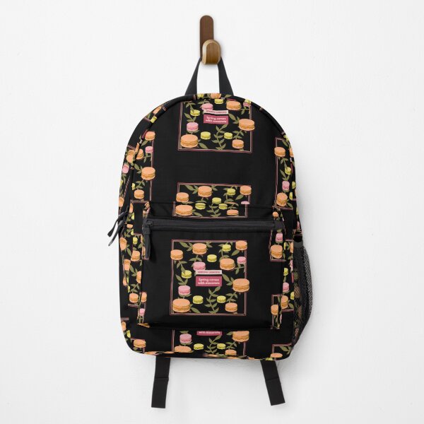 Item preview, Spring comes with lemon macaron black designed and sold by Weather gifts .