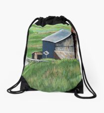 Southern Ohio Countryside landscape painting Drawstring Bag
