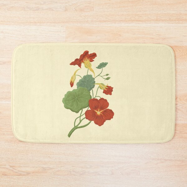 Item preview, Nasturtium botanical drawing designed and sold by Luaillustration.