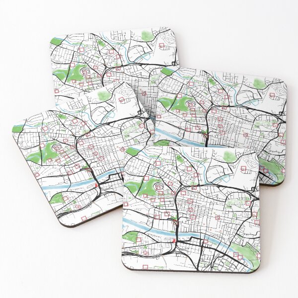 Item preview, Map of Glasgow (Illustration / Hand Drawing) designed and sold by Mrs1pt.