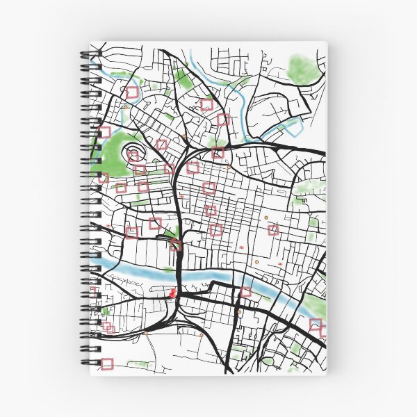 Item preview, Map of Glasgow (Illustration / Hand Drawing) designed and sold by Mrs1pt.