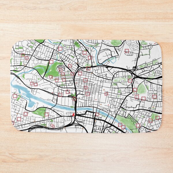 Item preview, Map of Glasgow (Illustration / Hand Drawing) designed and sold by Mrs1pt.