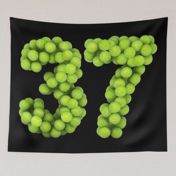 Item preview, Tennis Player Number 37 - Tennis Sports thirty-seven Game Set Match 37 designed and sold by elhefe.