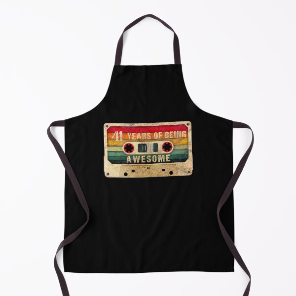 Item preview, 41 Years Of Being Awesome, 80s Retro Video Cassette Mixtape, 41st Birthday Gift designed and sold by GoldenGerrari.