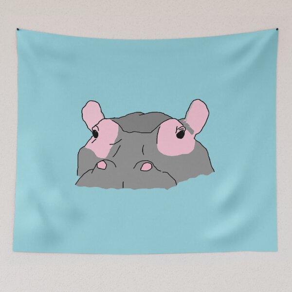 Item preview, Hippopotamus In Water designed and sold by RevolutionInPaint.