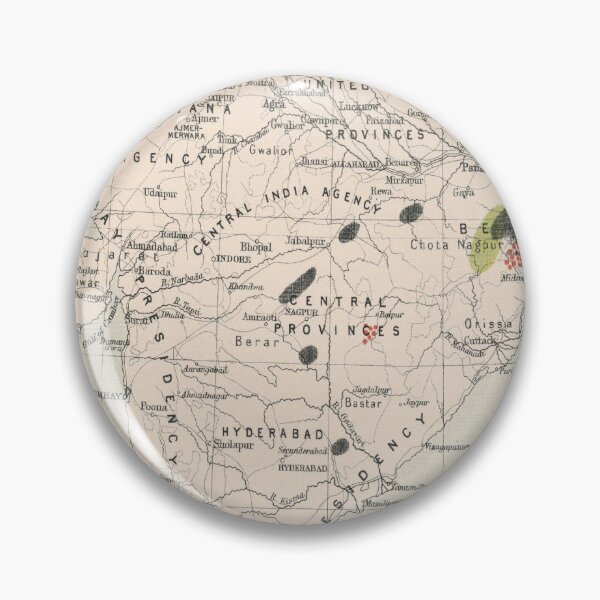Item preview, Old India Industrial Resources Map (1907) Vintage South Asia Natural Commodity Atlas designed and sold by BravuraMedia.