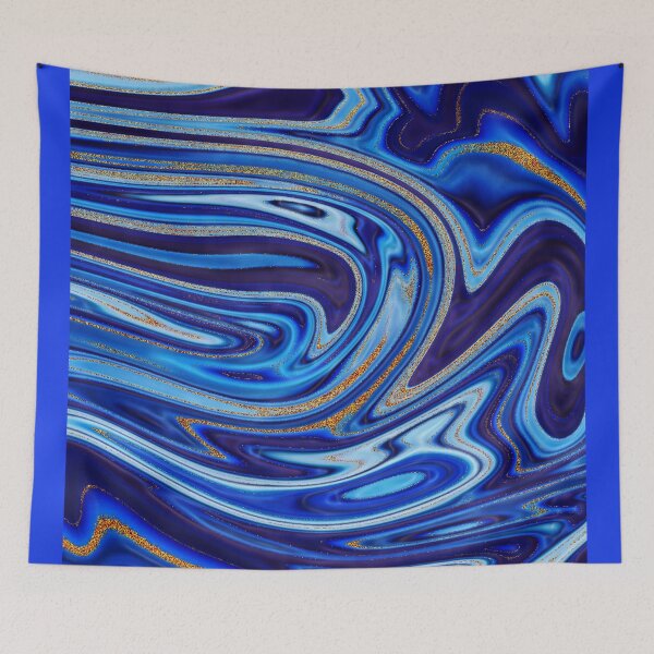Item preview, BLUE ART, BLUE SWIRL ART, ARTWORK, BEAUTIFUL BLUE ART, ,TEEN ROOM, BACK TO SHCHOOL, GUEST BEDROOM designed and sold by happiness1000.