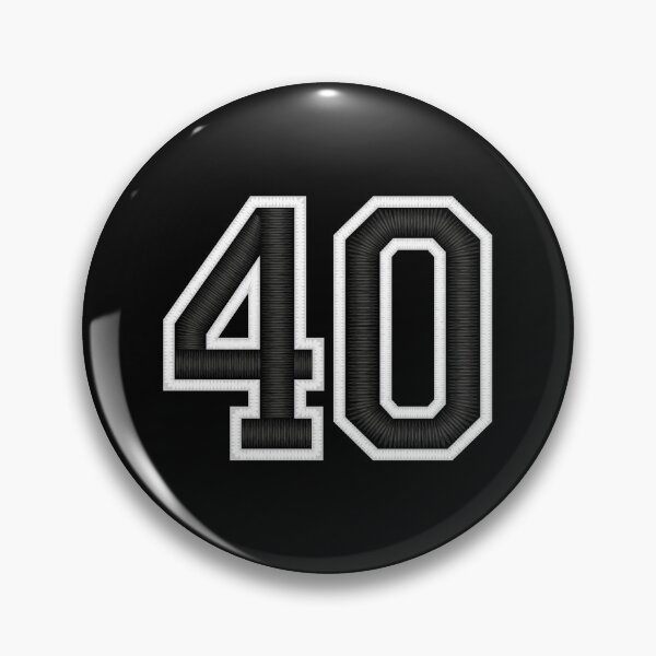Item preview, 40 Black Jersey Sports Number forty Football 40 designed and sold by elhefe.