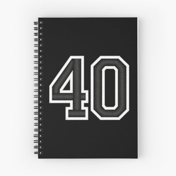 Item preview, 40 Black Jersey Sports Number forty Football 40 designed and sold by elhefe.
