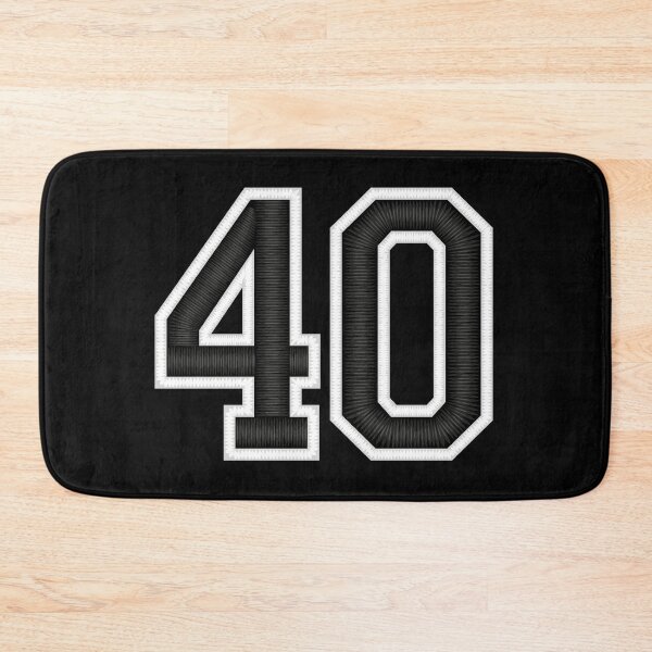 Item preview, 40 Black Jersey Sports Number forty Football 40 designed and sold by elhefe.