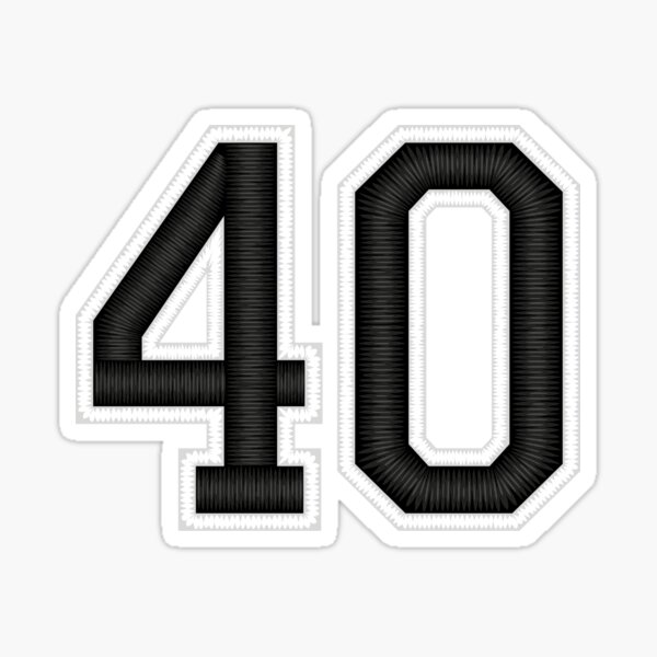 Number 49 lucky sports jersey forty nine Sticker for Sale by HeavyStyle