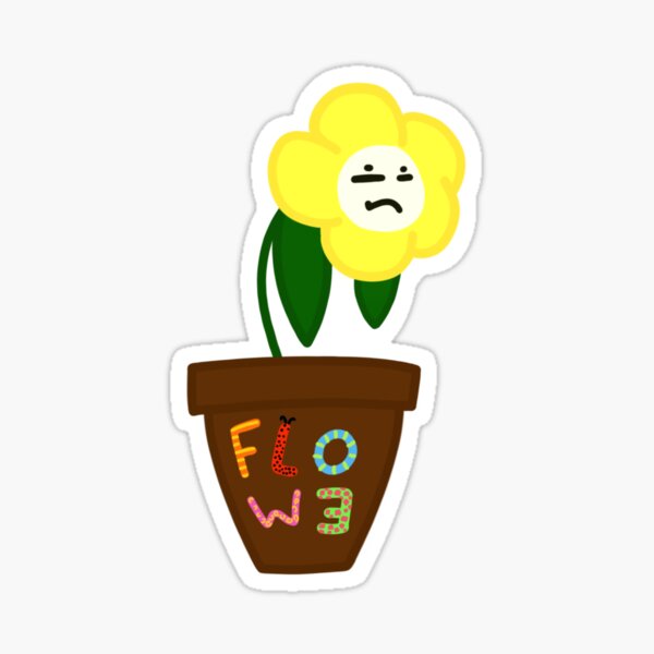 Undertale: Flowey Sticker for Sale by kotabird