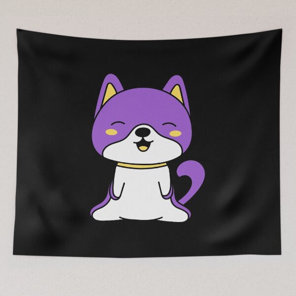 Item preview, Cute Yellow White Purple Black Puppy Dog. LGBTQ Nonbinary Pride designed and sold by Subtle Pride Shop.