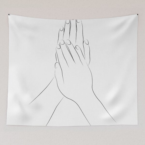 Item preview, Woman's hands line drawing designed and sold by SithCreation.