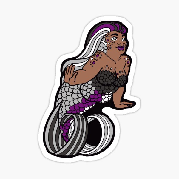 Demisexual Pride Stretchmarks Merfolx Sticker