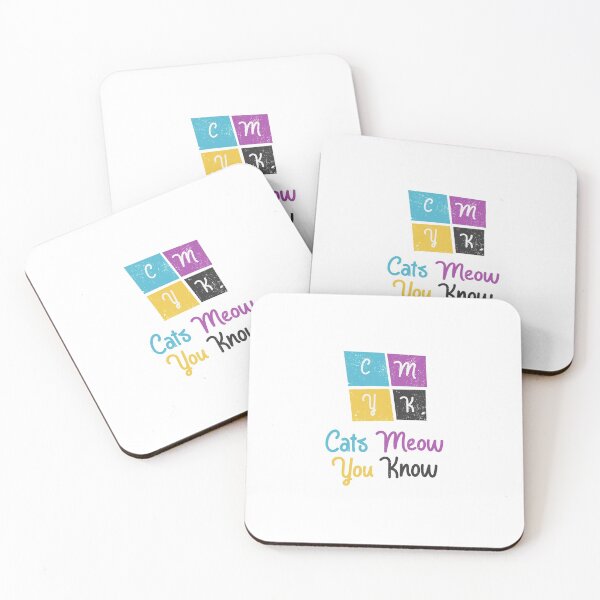 Item preview, CMYK Colors Cat Joke designed and sold by Creatively Torn.