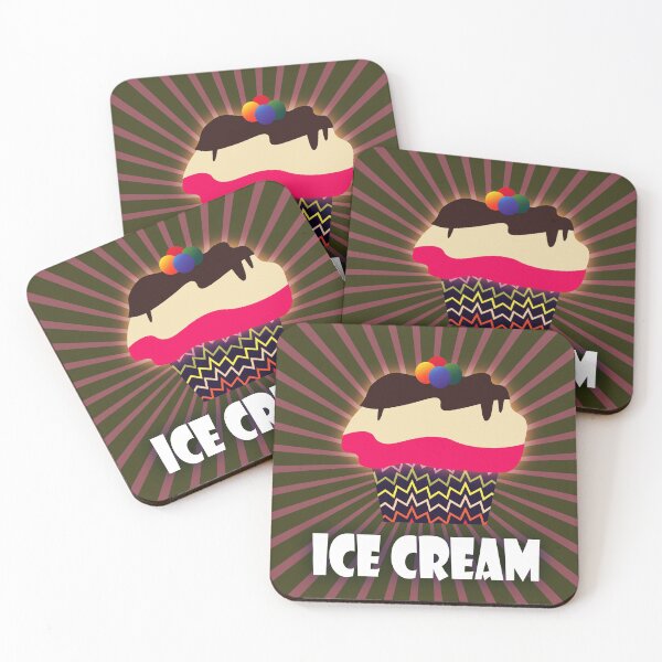 Item preview, Ice cream on retro poster designed and sold by JohannaWallace.