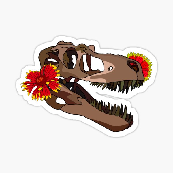 Item preview, Daspletosaurus Skull with Blanket Flower designed and sold by Bryson Oleson.