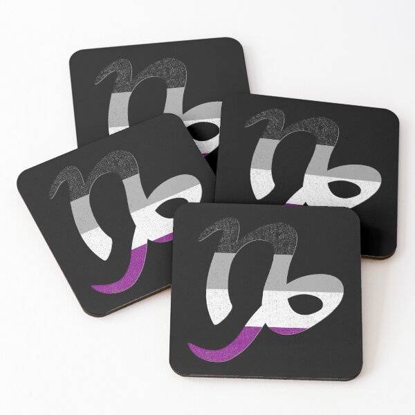 Item preview, Asexual Pride Flag Capricorn Zodiac Sign designed and sold by Patrick Hiller.