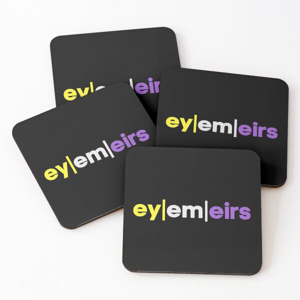 Item preview, Nonbinary / Non Binary / Gender Neutral Pronouns. ey, em, eirs. Nonbinary Pride designed and sold by Subtle Pride Shop.