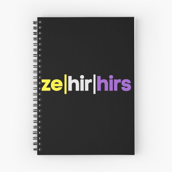 Item preview, Nonbinary / Non Binary / Gender Neutral Pronouns. ze, hir, hirs. Nonbinary Pride designed and sold by Subtle Pride Shop.