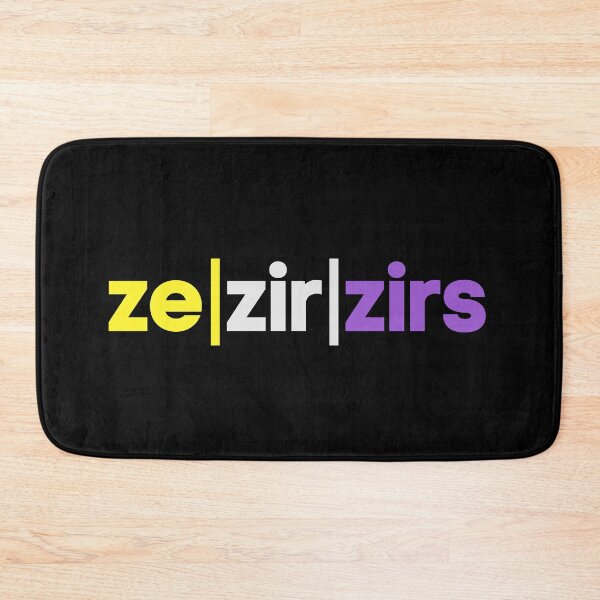 Item preview, Nonbinary / Non Binary / Gender Neutral Pronouns. ze, hir, hirs. Nonbinary Pride designed and sold by Subtle Pride Shop.