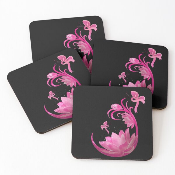 Item preview, Breast Cancer Motivation Fighter Lotus Flower designed and sold by bluebadgez.