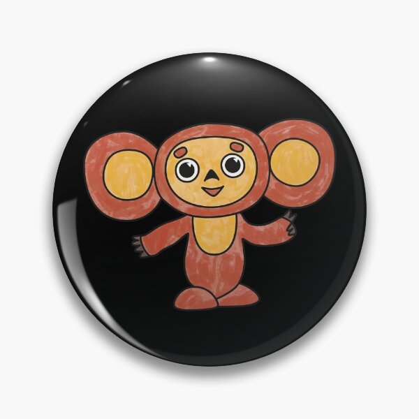 Item preview, Peace Sign Cheburashka Doll Cute Soviet Russian Cartoon Character  designed and sold by RussianGifts.