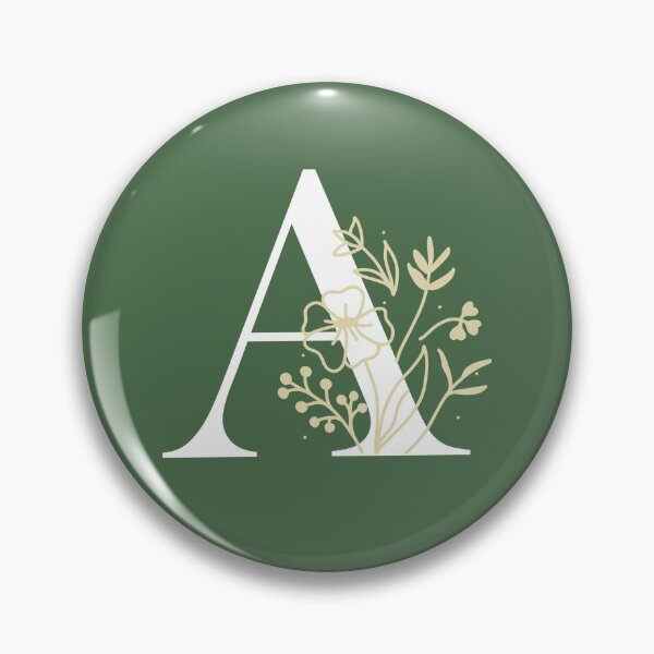 Item preview, Letter A floral monogram designed and sold by WildeJungle.