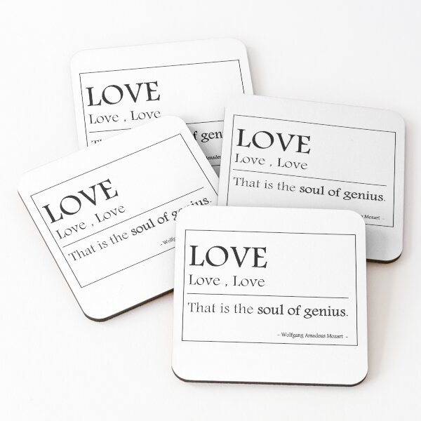 Item preview, Love that is the soul of genius - Mozart  designed and sold by alfa-rouk.