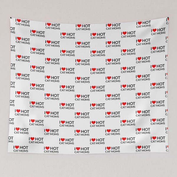 Item preview, I Love Hot Cat Moms, Funny Summer  designed and sold by RougeAtelier.