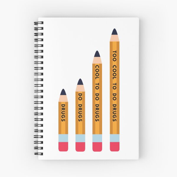 Item preview, Too cool to do drugs pencil joke designed and sold by The Agreeable Raven.