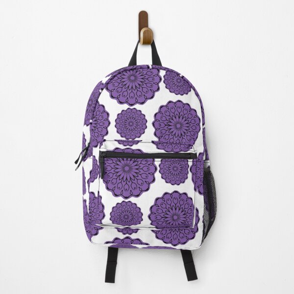 Item preview, Black and Purple on White Mandala designed and sold by Moved2Create.