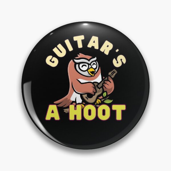Item preview, Guitar's A Hoot Strumming Owl designed and sold by 12BarTees.